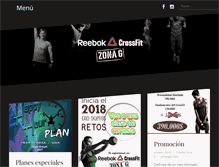 Tablet Screenshot of crossfitzonag.com